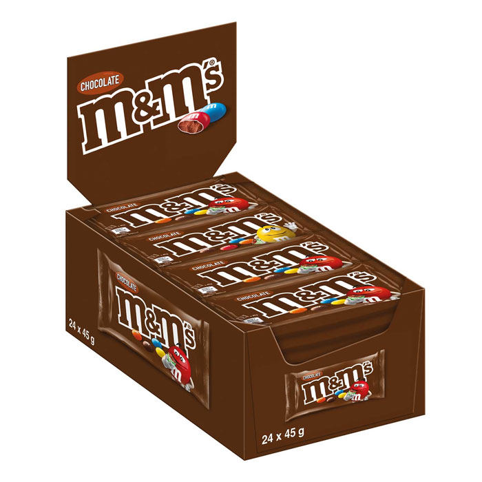 m&m`s Choco Milchschokolade 24 x 45 g
